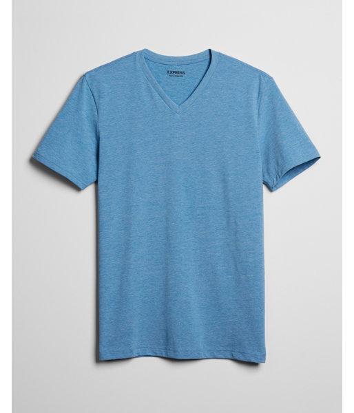 Express Mens Solid V-neck Tee