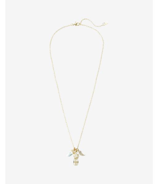 Express Womens Pineapple Cluster Necklace