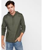 Express Mens Waffle Knit Cotton Pullover Hoodie
