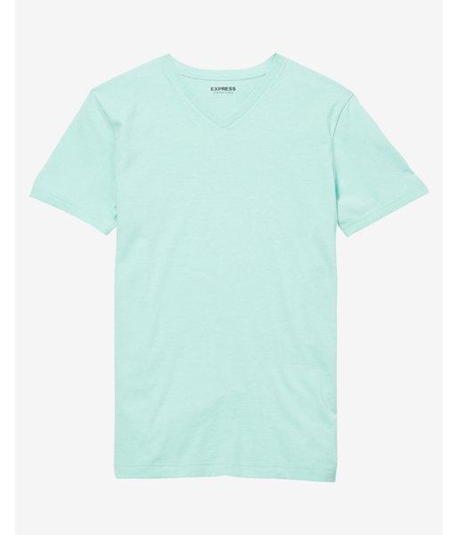 Express Textured Flex Stretch V-neck Tee