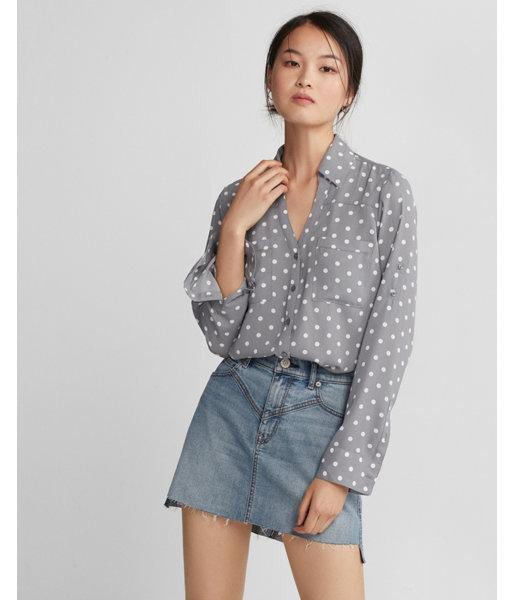 Express Womens Original Fit Polka Dot Portofino