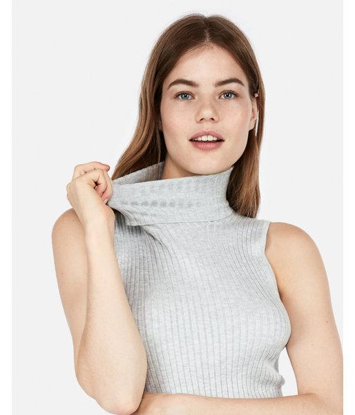 Express Womens Sleeveless Turtleneck