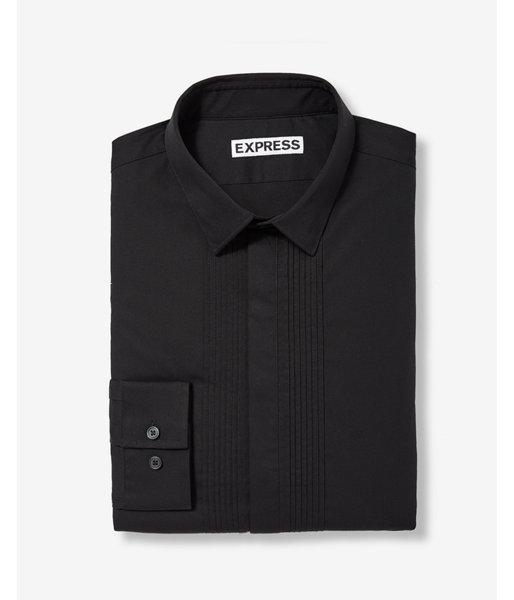 Express Mens Extra Slim Fit Pleated Tuxedo Dress