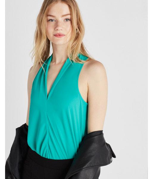 Express Banded Hem V Neck Tank