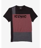 Express Mens Raw Edge Pieced Graphic Tee