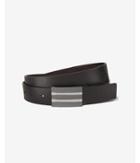 Express Mens 2-in-1 Reversible Leather Plaque Belt