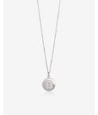Express Womens Cubic Zirconia B Initial Disc Pendant Necklace