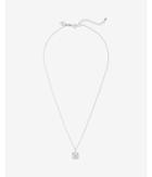 Express Womens Cubic Zirconia Square Pendant Necklace