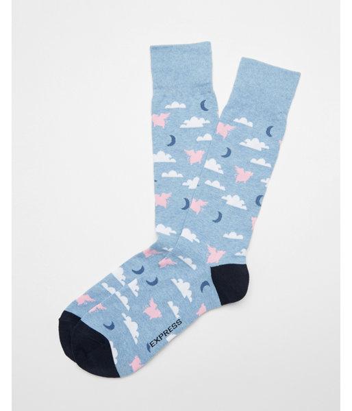 Express Mens Flying Pig Print Dress