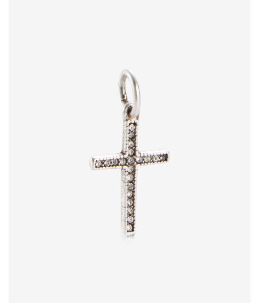 Express Sequin Cross Charm