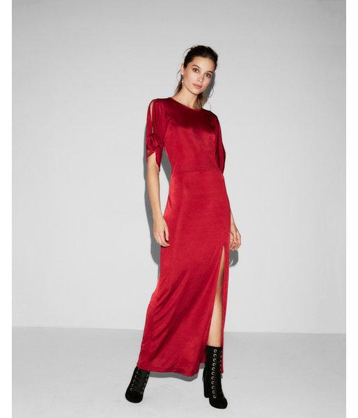 Express Womens Tie Sleeve High Slit