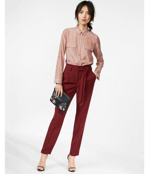 Express Womens Pindot City Shirt By Express
