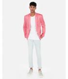 Express Mens Extra Slim Bright Pink Cotton Stretch