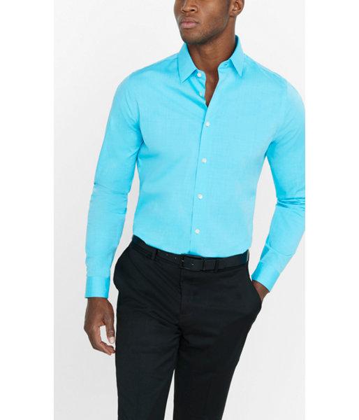 Express Men's Dress Shirts Extra Slim Textured