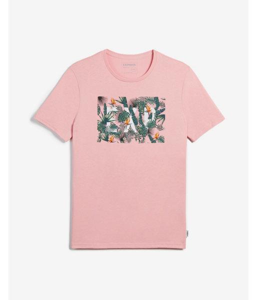 Express Mens Jungle Print Embroidered Graphic Tee