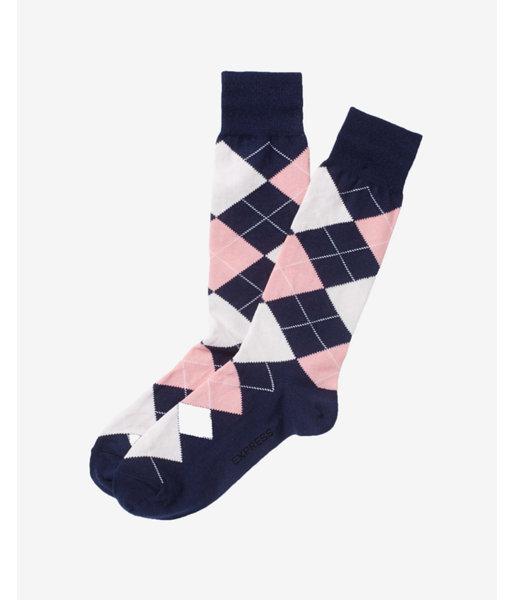 Express Mens Classic Argyle Dress