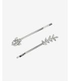 Express Womens Mismatched Mini Leaf Bobby Pins -
