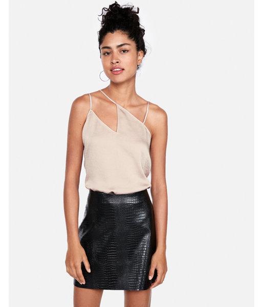 Express Womens Satin Asymmetrical Cami