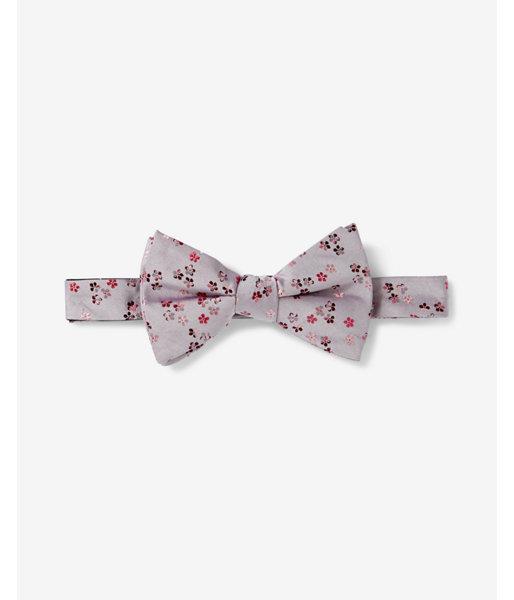 Express Mens Silk Floral Bow Tie