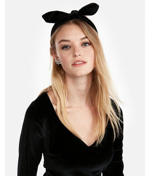 Express Womens Natasha Velvet Knot Headband