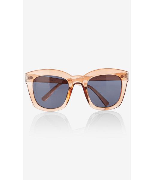 Express Women's Sunglasses Translucent Oversized Square