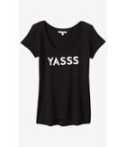 Express Women's Tees Express One Eleven Yasss Graphic T-shirt
