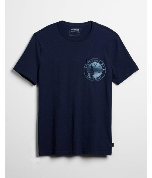 Express Mens North Shore Pocket Graphic Tee