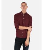 Express Mens Classic Checker Print Cotton Button-down
