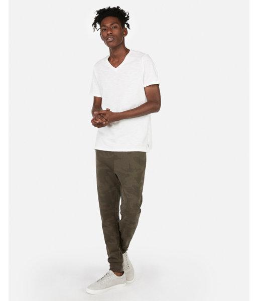 Express Mens Slub V-neck Tee