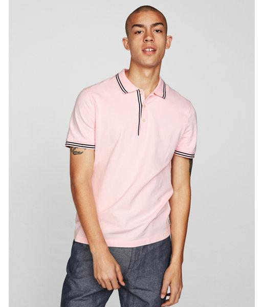 Express Mens Tipped Pique Polo