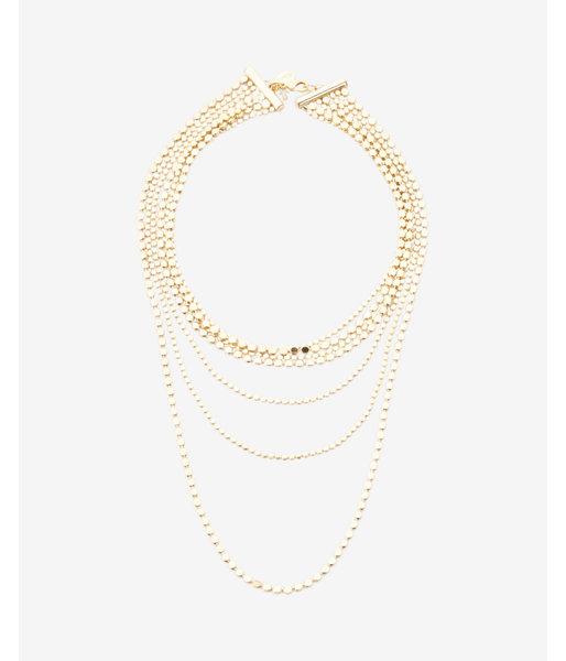Express Layered Disc Chain Necklace