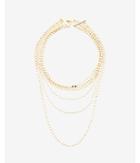 Express Layered Disc Chain Necklace