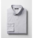 Express Mens Slim Striped Cotton Button-down Dress