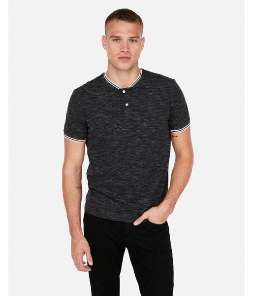 Express Mens Stretch Pique Baseball Polo
