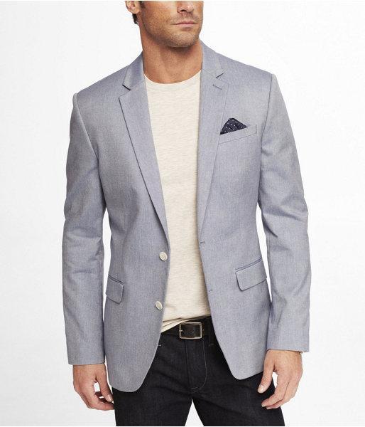 Express Mens Cotton Oxford Blazer