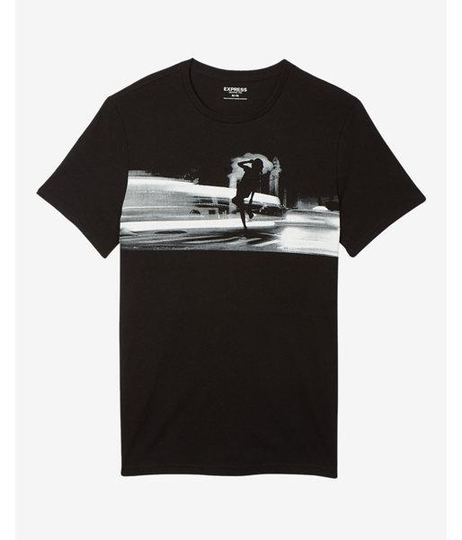 Express City Street Crew Neck Graphic Tee