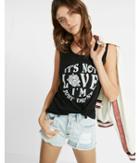 Express Womens Express One Eleven It's Not Love I'm Just Drunk Tank