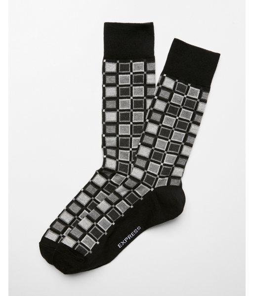 Express Mens Bold Check Print Dress