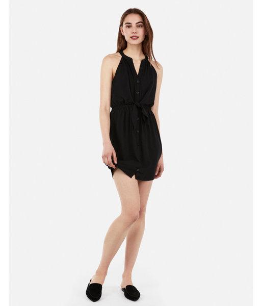 Express Womens Button Tie Front Dress