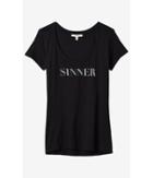 Express Women's Tees Express One Eleven Sinner Graphic