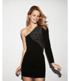 Express Womens One Shoulder Studded