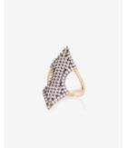 Express Womens Pave Pointed Oblong Ring
