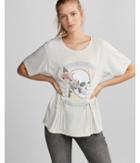 Express Skull Love Double Corset Graphic Tee