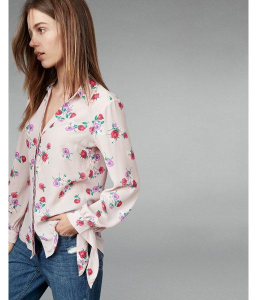 Express Slim Fit Floral Tie Sleeve No Pocket Portofino