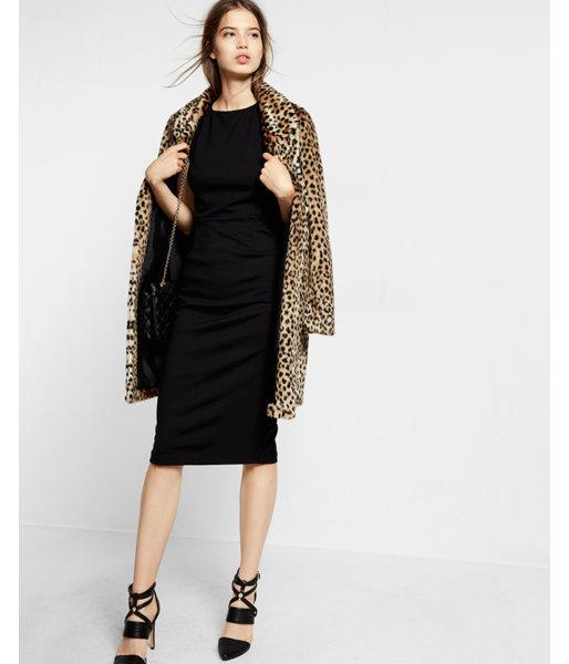 Express Womens Knit Zip Back  Dress