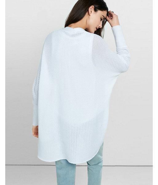 Express Womens Boxy Drape Front Cover-up