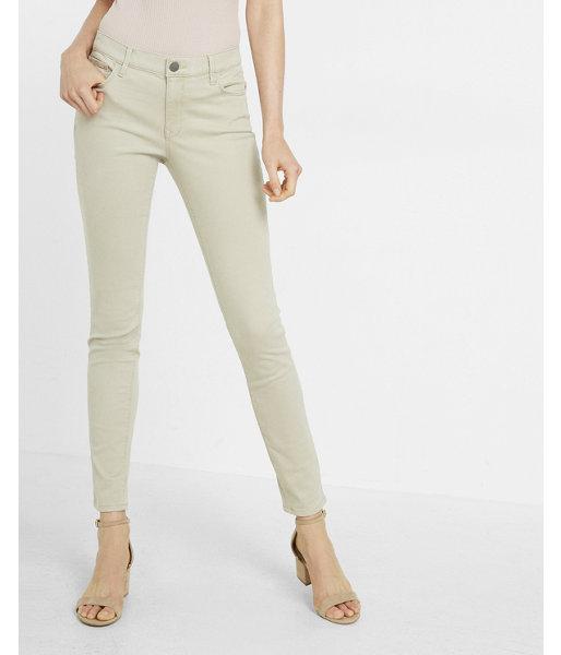 Express Petite Mid Rise Five Pocket Pant