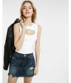 Express Womens Express One Eleven Keyhole Cut-out Tank
