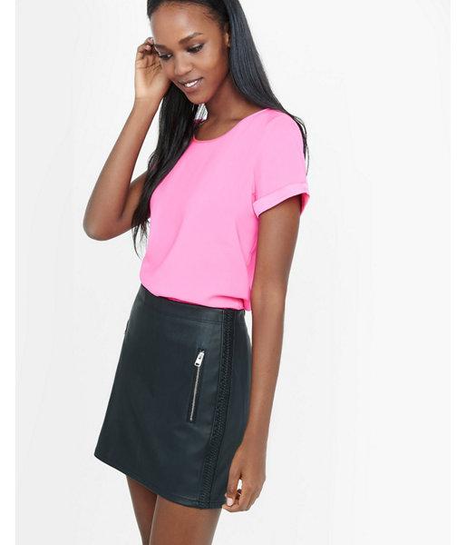 Express Womens Silky Crew Neck Tee