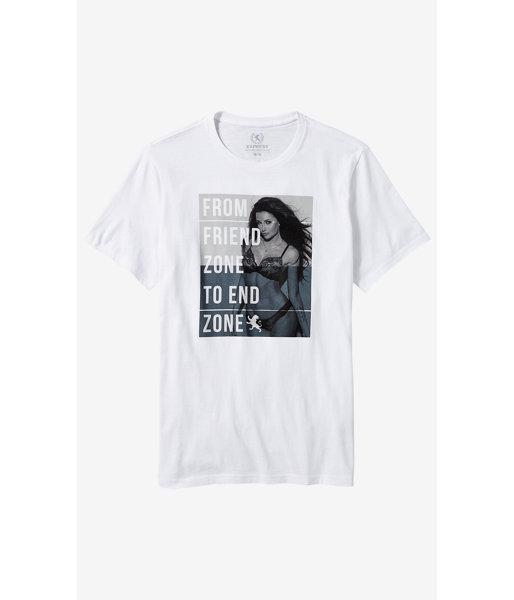 Express Men's Tees White Friend Zone Graphic T-shirt